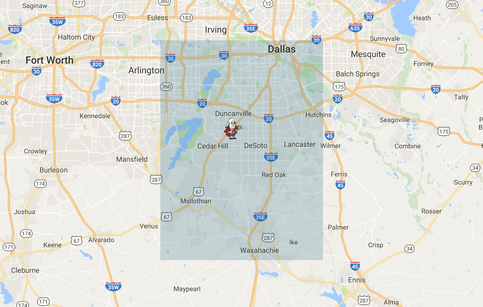 map of duncanville texas ben franklin duncanville texas service area map benjamin franklin plumbing map of duncanville texas ben franklin duncanville texas service area map benjamin franklin plumbing