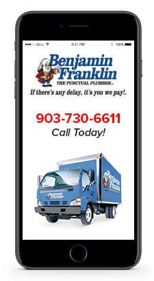 Ben Franklin Plumber Tyler Tx is easy to contact on mobile.