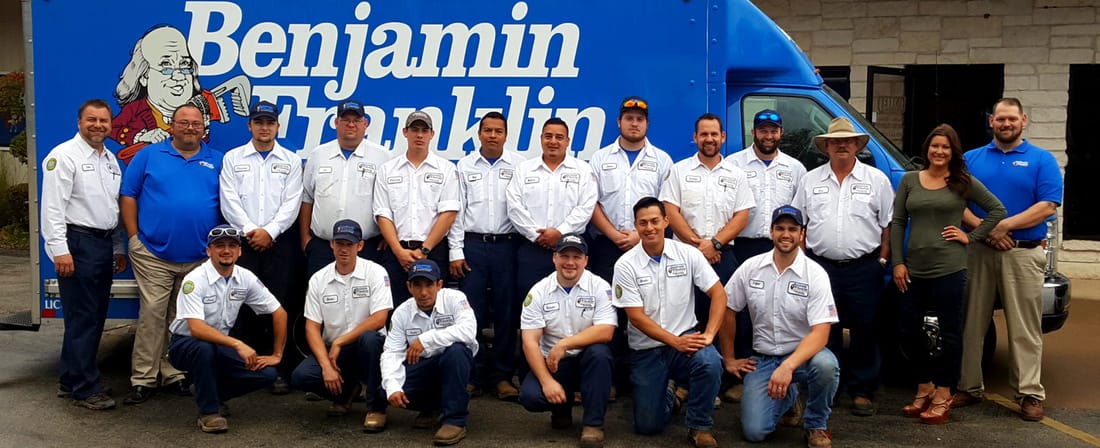 Our team is dedicated to your plumbing needs here at Ben Franklin Plumbing Tyler