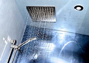 Multiple showers running can quickly deplete your homes hot water supply.