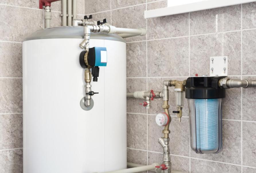 This is a picture of a salt-free water softener system